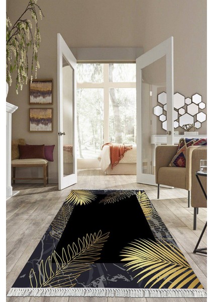 Dijital Baskılı Kaymaz Taban Yıkanabilir Modern Salon Halısı Mutfak Halısı Yolluk VH-HS-296