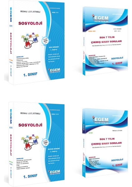 AÖFanad. Sosyoloji Güz ve Bahar Dönemi 1. Sınıf Konu Anlatımlı Soru ve Çıkmış