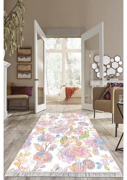 Dijital Baskılı Kaymaz Taban Yıkanabilir Modern Salon Halısı Mutfak Halısı Yolluk VH-HS-465