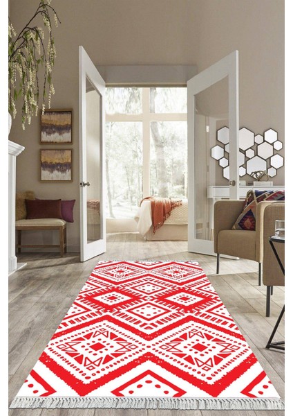 Dijital Baskılı Kaymaz Taban Yıkanabilir Modern Salon Halısı Mutfak Halısı Yolluk VH-HS-469