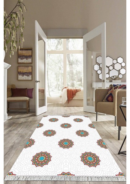 Dijital Baskılı Kaymaz Taban Yıkanabilir Modern Salon Halısı Mutfak Halısı Yolluk VH-HS-497