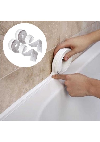 Dmnstore® Su Sızdırmaz Banyo Mutfak Lavabo Küvet Izolasyon Şerit Bant