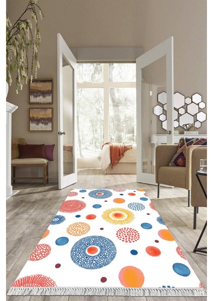 Dijital Baskılı Kaymaz Taban Yıkanabilir Modern Salon Halısı Mutfak Halısı Yolluk VH-HS-491