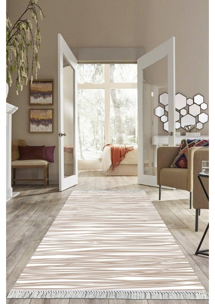 Dijital Baskılı Kaymaz Taban Yıkanabilir Sade Model Salon Halısı Mutfak Halısı Yolluk VH-HS-441