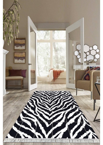 Dijital Baskılı Kaymaz Taban Yıkanabilir Modern Salon Halısı Mutfak Halısı Yolluk VH-HS-457