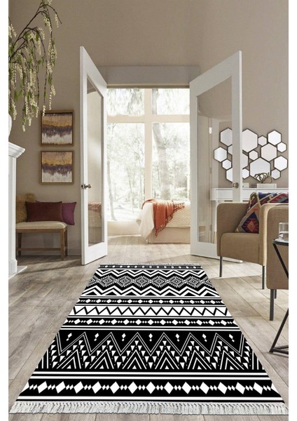Dijital Baskılı Kaymaz Taban Yıkanabilir Modern Salon Halısı Mutfak Halısı Yolluk VH-HS-462