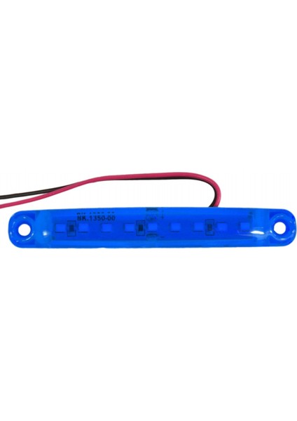 12V Parmak Lamba 9 Ledli Mavi 10X1,5 cm TAS.005M-12 (10 Lu)