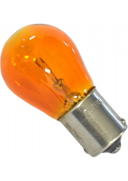 12V 93 Ampul 21W BA15S Amber SL3702 (10 Lu)