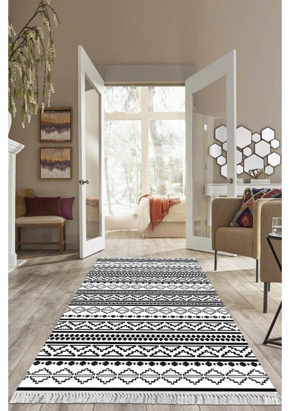Dijital Baskılı Kaymaz Taban Yıkanabilir Modern Salon Halısı Mutfak Halısı Yolluk VH-HS-549