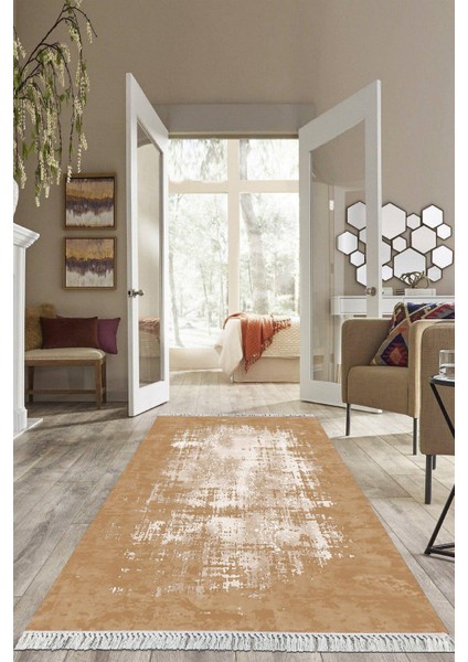 Dijital Baskılı Kaymaz Taban Yıkanabilir Modern Salon Halısı Mutfak Halısı Yolluk VH-HS-554