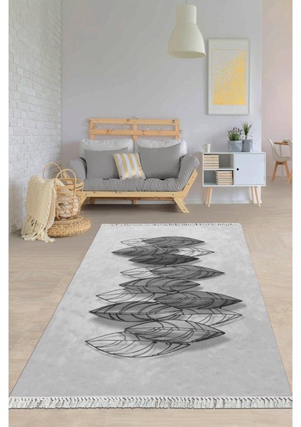 Dijital Baskılı Kaymaz Taban Yıkanabilir Modern Salon Halısı Mutfak Halısı Yolluk VH-HY-1002