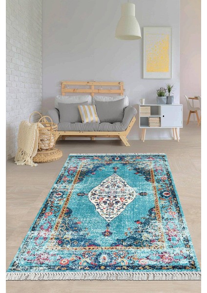 Dijital Baskılı Kaymaz Taban Yıkanabilir Modern Salon Halısı Mutfak Halısı Yolluk VH-HY-1021