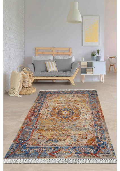 Dijital Baskılı Kaymaz Taban Yıkanabilir Modern Salon Halısı Mutfak Halısı Yolluk VH-HY-1254