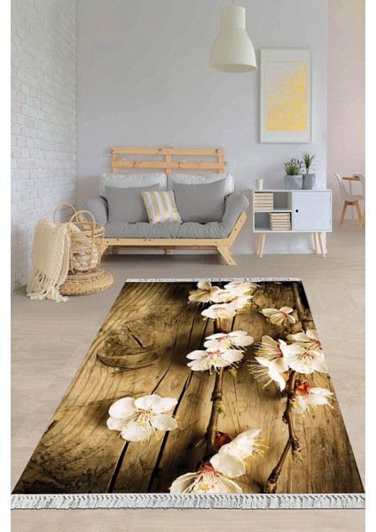 Dijital Baskılı Kaymaz Taban Yıkanabilir Modern Salon Halısı Mutfak Halısı Yolluk VH-HY-1108