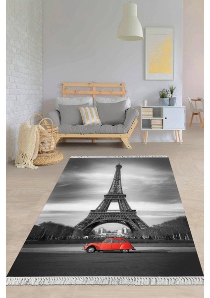 Dijital Baskılı Kaymaz Taban Yıkanabilir Modern Salon Halısı Mutfak Halısı Yolluk VH-HY-1117