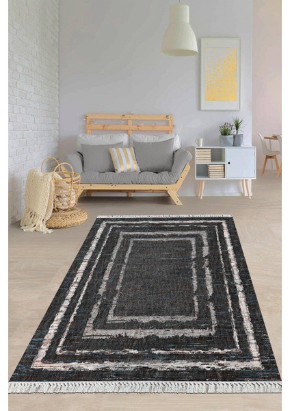 Dijital Baskılı Kaymaz Taban Yıkanabilir Modern Salon Halısı Mutfak Halısı Yolluk VH-HY-1275
