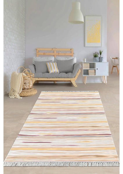 Dijital Baskılı Kaymaz Taban Yıkanabilir Modern Salon Halısı Mutfak Halısı Yolluk VH-HY-1039