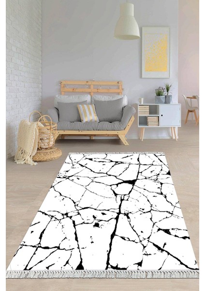 Dijital Baskılı Kaymaz Taban Yıkanabilir Modern Salon Halısı Mutfak Halısı Yolluk VH-HY-1162