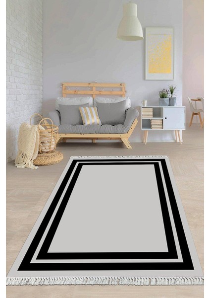 Dijital Baskılı Kaymaz Taban Yıkanabilir Çerçeveli Salon Halısı Mutfak Halısı Yolluk VH-HY-1070