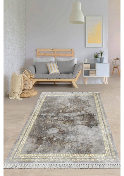 Dijital Baskılı Kaymaz Taban Yıkanabilir Modern Salon Halısı Mutfak Halısı Yolluk VH-HY-1203