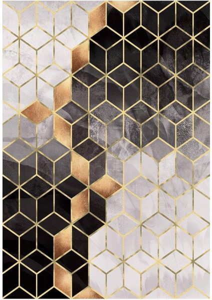 Dijital Baskılı Kaymaz Taban Yıkanabilir Modern Salon Halısı Mutfak Halısı Yolluk VH-HY-1123 fiyatları