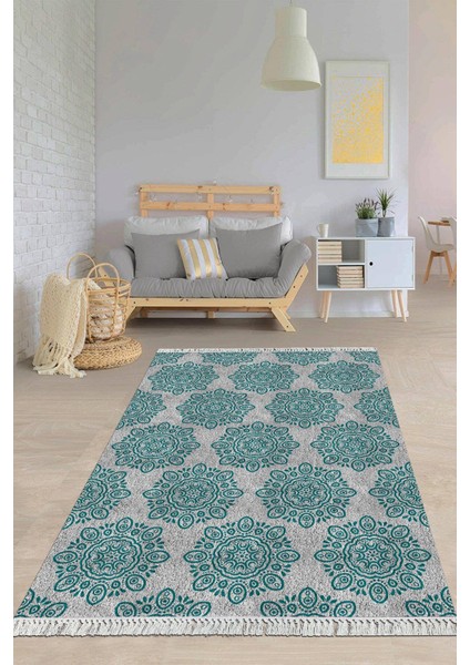 Dijital Baskılı Kaymaz Taban Yıkanabilir Modern Salon Halısı Mutfak Halısı Yolluk VH-HY-1231