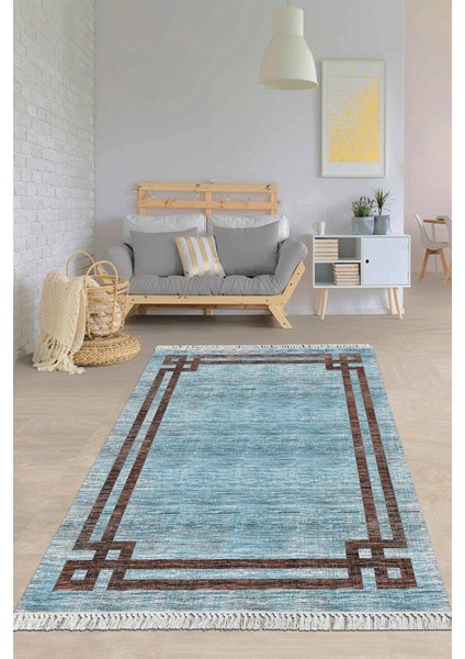 Dijital Baskılı Kaymaz Taban Yıkanabilir Modern Salon Halısı Mutfak Halısı Yolluk VH-HY-1302
