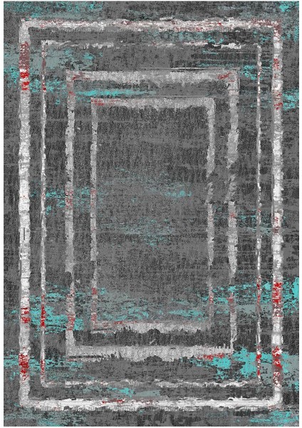 Dijital Baskılı Kaymaz Taban Yıkanabilir Modern Salon Halısı Mutfak Halısı Yolluk VH-HY-1276