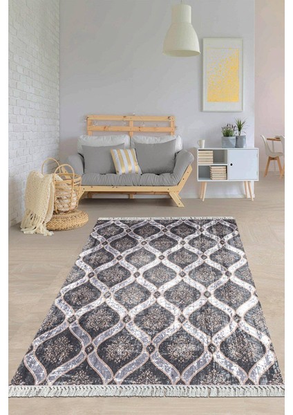 Dijital Baskılı Kaymaz Taban Yıkanabilir Modern Salon Halısı Mutfak Halısı Yolluk VH-HY-1321