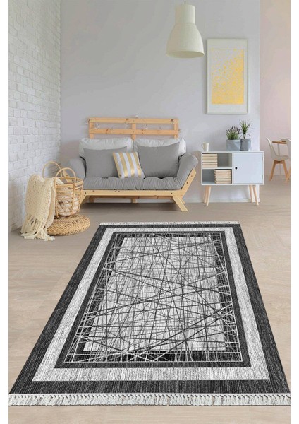 Dijital Baskılı Kaymaz Taban Yıkanabilir Modern Salon Halısı Mutfak Halısı Yolluk VH-HY-1268