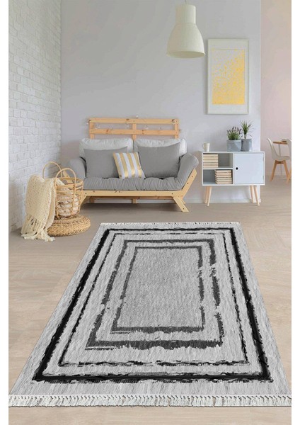 Dijital Baskılı Kaymaz Taban Yıkanabilir Modern Salon Halısı Mutfak Halısı Yolluk VH-HY-1303