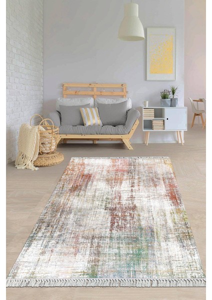Dijital Baskılı Kaymaz Taban Yıkanabilir Modern Salon Halısı Mutfak Halısı Yolluk VH-HY-1285