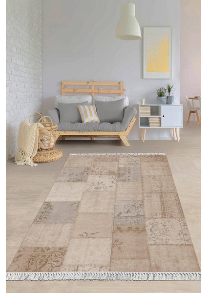 Dijital Baskılı Kaymaz Taban Yıkanabilir Modern Salon Halısı Mutfak Halısı Yolluk VH-HY-1111