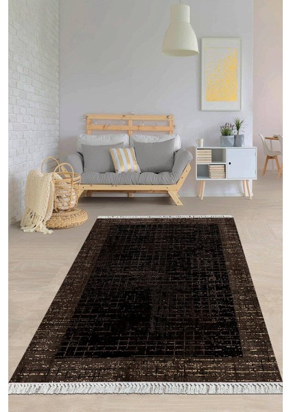 Dijital Baskılı Kaymaz Taban Yıkanabilir Çerçeveli Salon Halısı Mutfak Halısı Yolluk VH-HY-1291