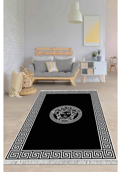 Dijital Baskılı Kaymaz Taban Yıkanabilir Modern Salon Halısı Mutfak Halısı Yolluk VH-HY-1136