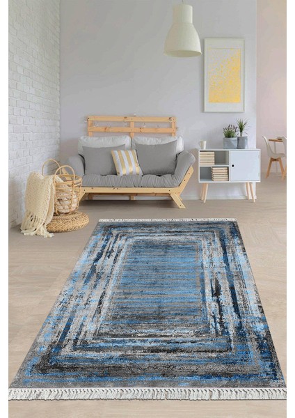 Dijital Baskılı Kaymaz Taban Yıkanabilir Modern Salon Halısı Mutfak Halısı Yolluk VH-HY-1296