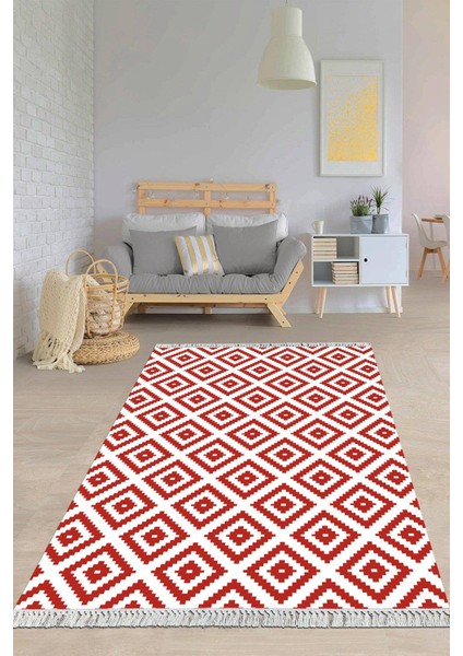 Dijital Baskılı Kaymaz Taban Yıkanabilir Modern Salon Halısı Mutfak Halısı Yolluk VH-HY-813