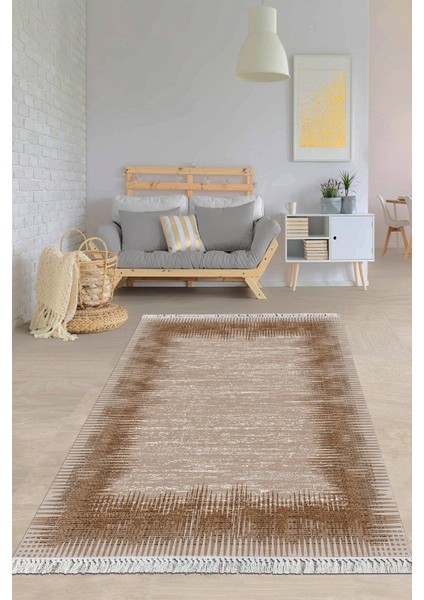 Dijital Baskılı Kaymaz Taban Yıkanabilir Modern Salon Halısı Mutfak Halısı Yolluk VH-HY-1322