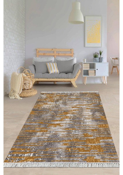 Dijital Baskılı Kaymaz Taban Yıkanabilir Modern Salon Halısı Mutfak Halısı Yolluk VH-HY-886