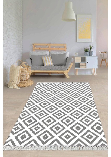 Dijital Baskılı Kaymaz Taban Yıkanabilir Modern Salon Halısı Mutfak Halısı Yolluk VH-HY-812