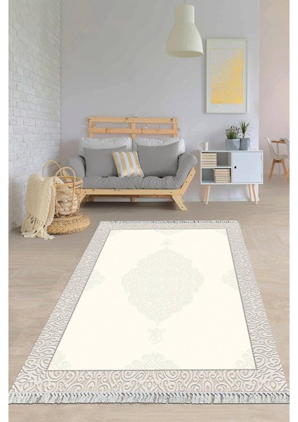 Dijital Baskılı Kaymaz Taban Yıkanabilir Çerçeveli Salon Halısı Mutfak Halısı Yolluk VH-HY-871