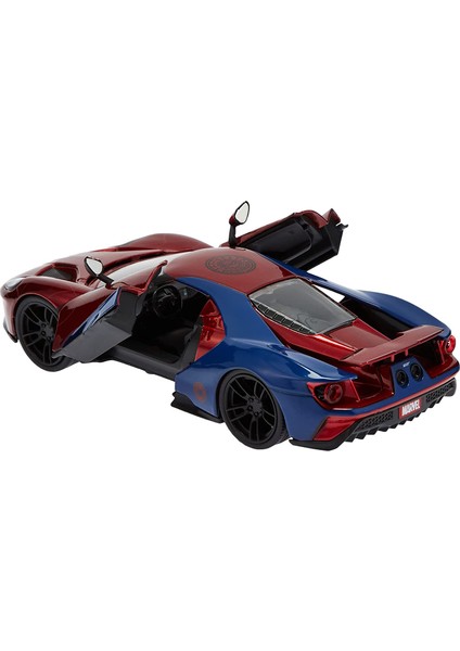 Marvel Comics - Spiderman 2017 Ford Gt Die-Cast Sports Car