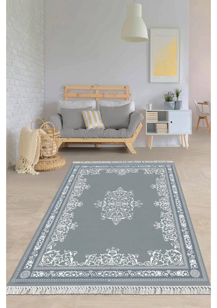 Dijital Baskılı Kaymaz Taban Yıkanabilir Modern Salon Halısı Mutfak Halısı Yolluk VH-HY-1067