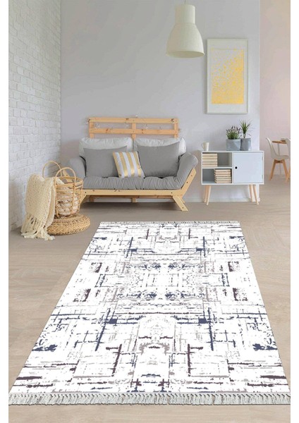 Dijital Baskılı Kaymaz Taban Yıkanabilir Modern Salon Halısı Mutfak Halısı Yolluk VH-HY-902