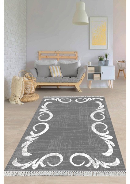 Dijital Baskılı Kaymaz Taban Yıkanabilir Modern Salon Halısı Mutfak Halısı Yolluk VH-HY-1018