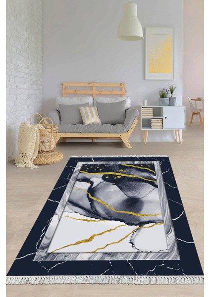 Dijital Baskılı Kaymaz Taban Yıkanabilir Modern Salon Halısı Mutfak Halısı Yolluk VH-HY-1086