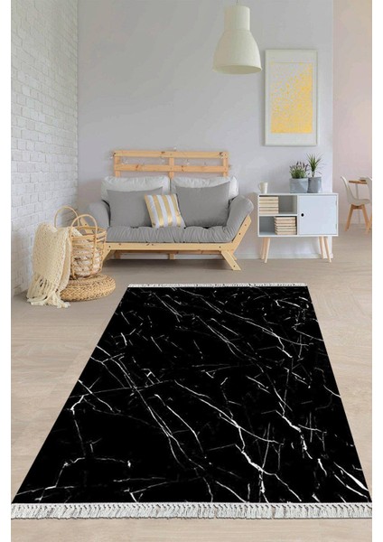 Dijital Baskılı Kaymaz Taban Yıkanabilir Modern Salon Halısı Mutfak Halısı Yolluk VH-HY-1095