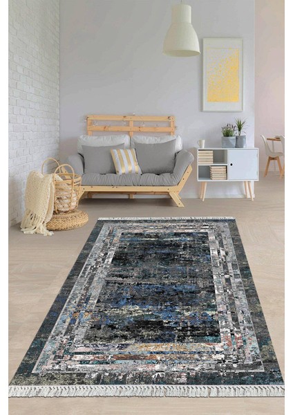 Dijital Baskılı Kaymaz Taban Yıkanabilir Modern Salon Halısı Mutfak Halısı Yolluk VH-HY-1225