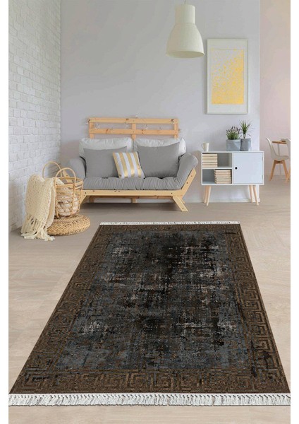 Dijital Baskılı Kaymaz Taban Yıkanabilir Modern Salon Halısı Mutfak Halısı Yolluk VH-HY-1288