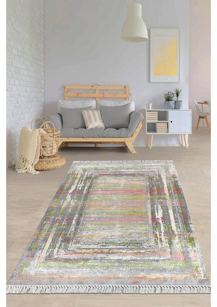 Dijital Baskılı Kaymaz Taban Yıkanabilir Modern Salon Halısı Mutfak Halısı Yolluk VH-HY-1307